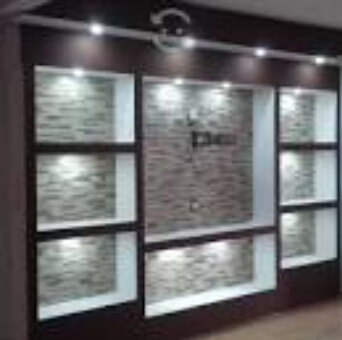 Muros decorativos combinación Tablaroca y piedra decorativa